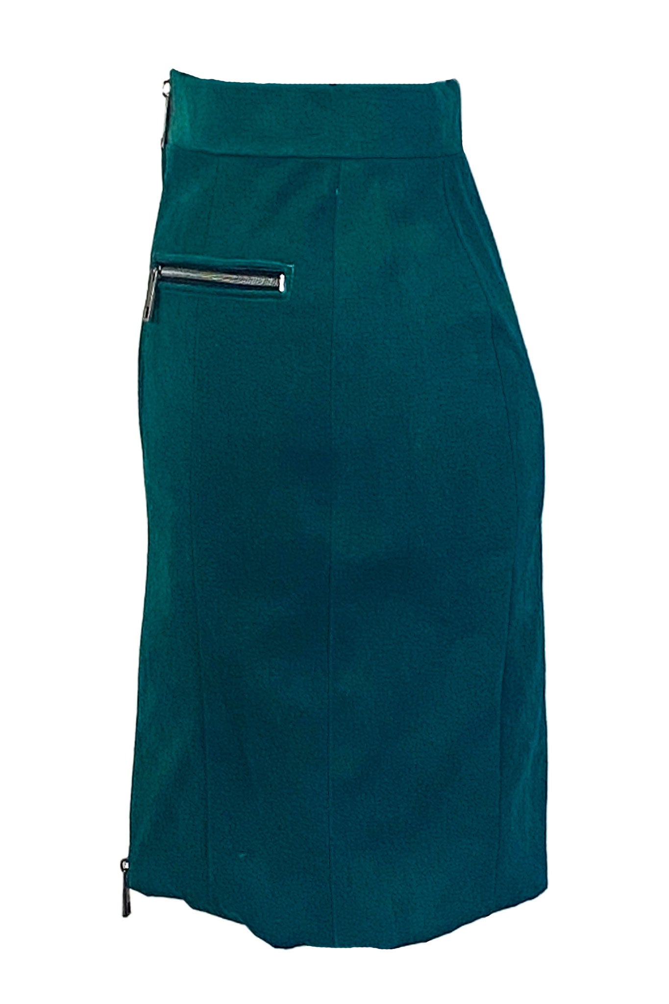 Zipper Pocket Pencil Skirt