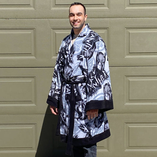 Black Panther Fleece Robe