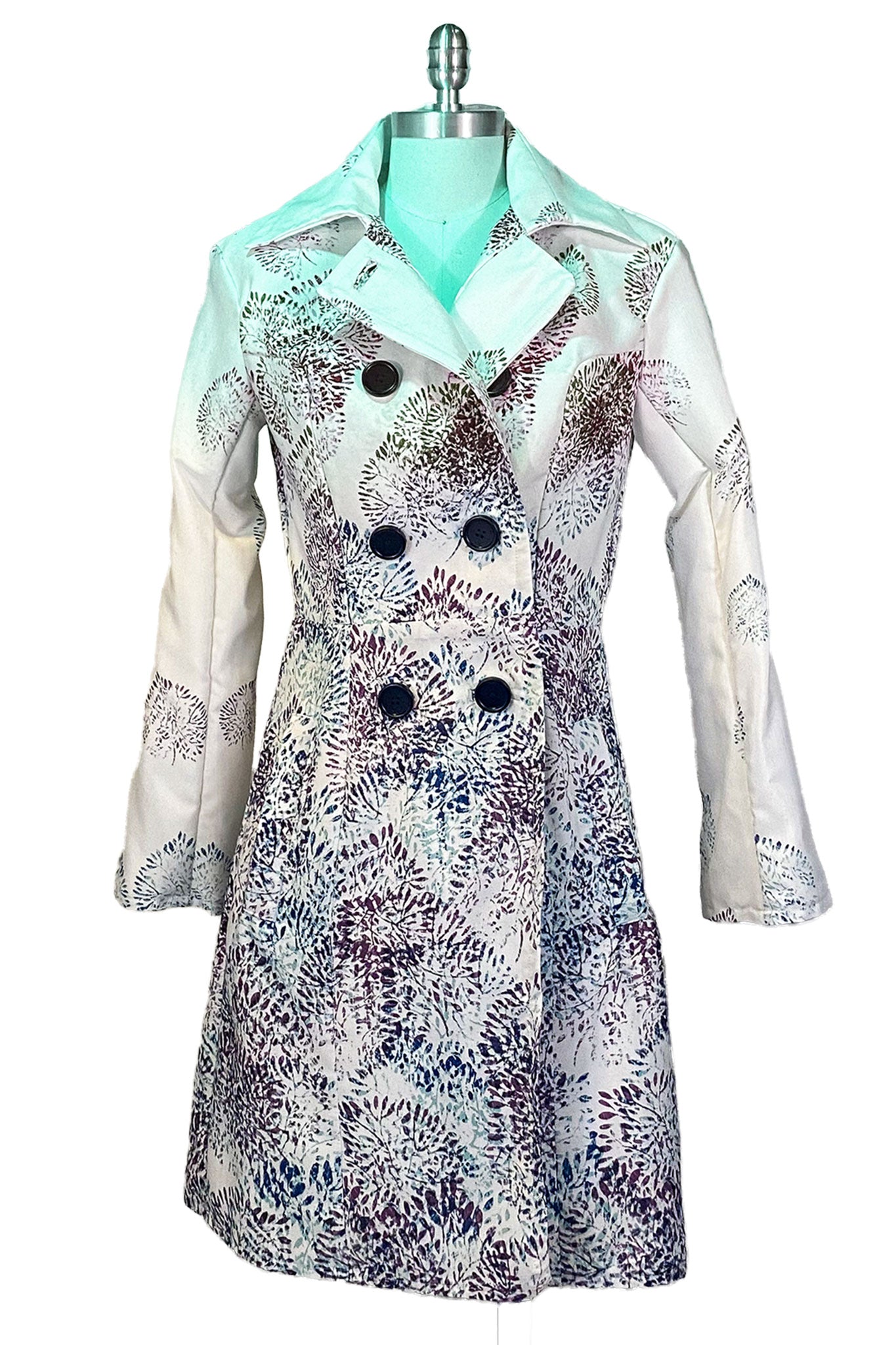 Botanical Breeze Trench Coat