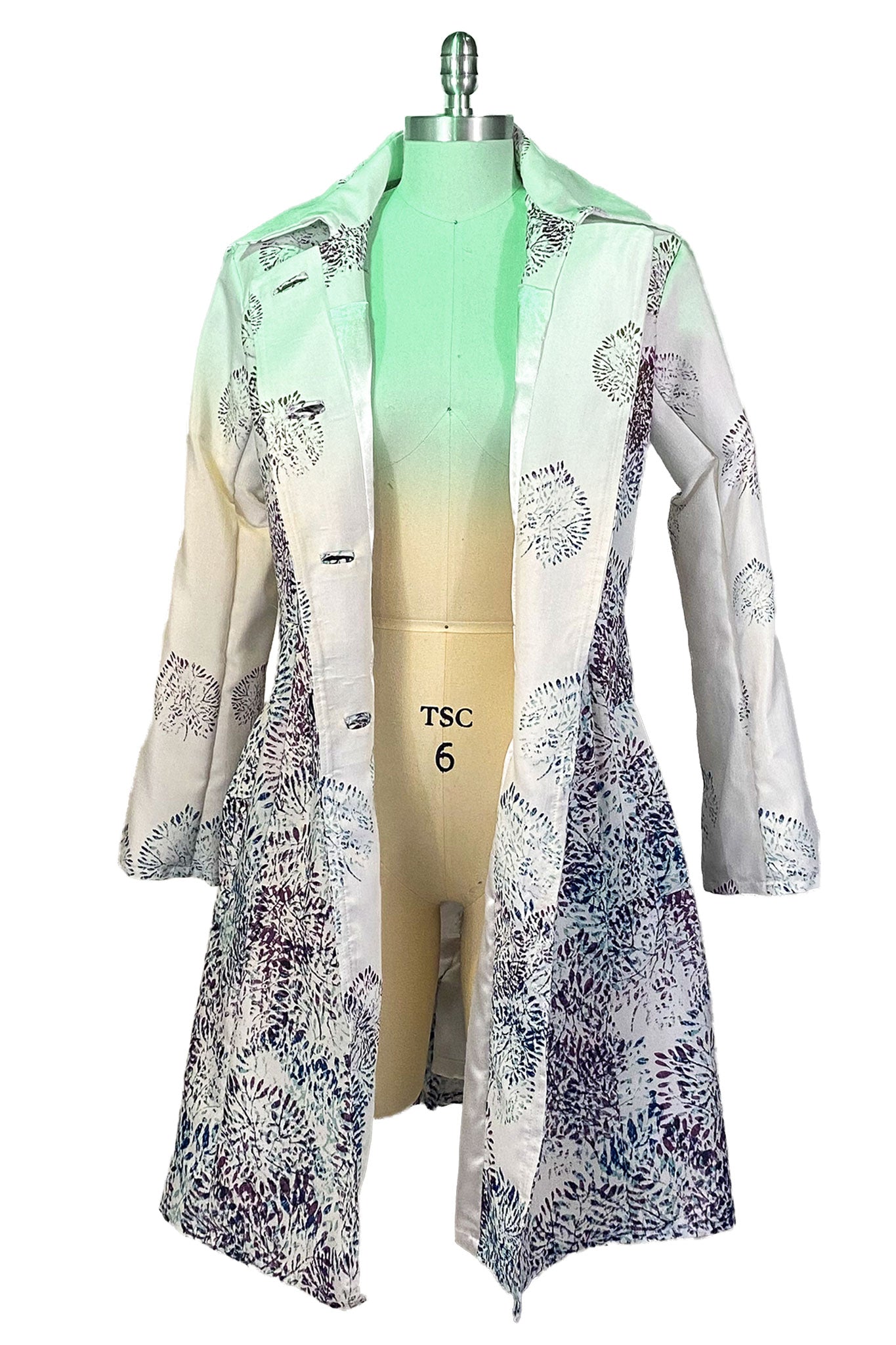 Botanical Breeze Trench Coat