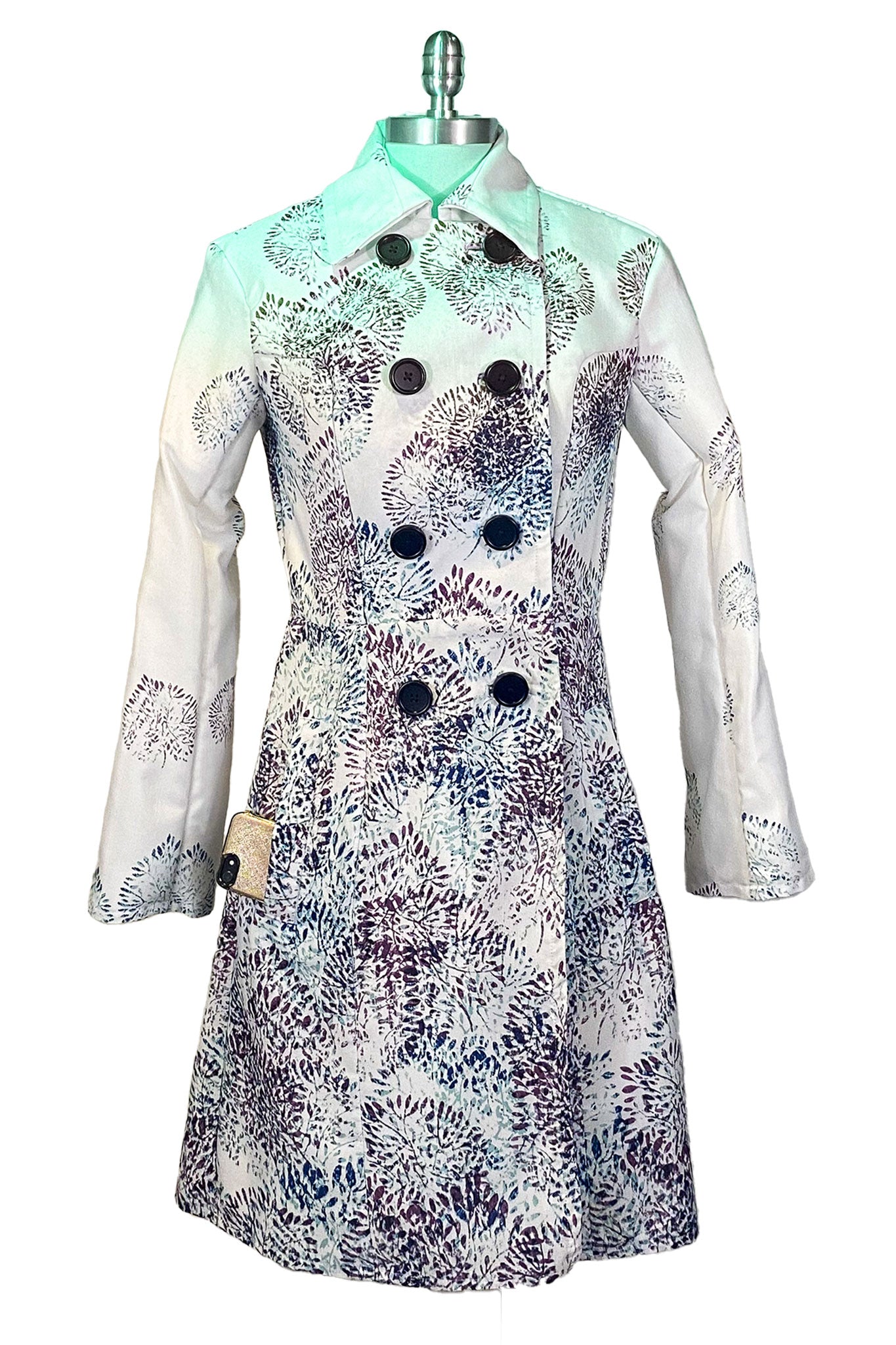 Botanical Breeze Trench Coat