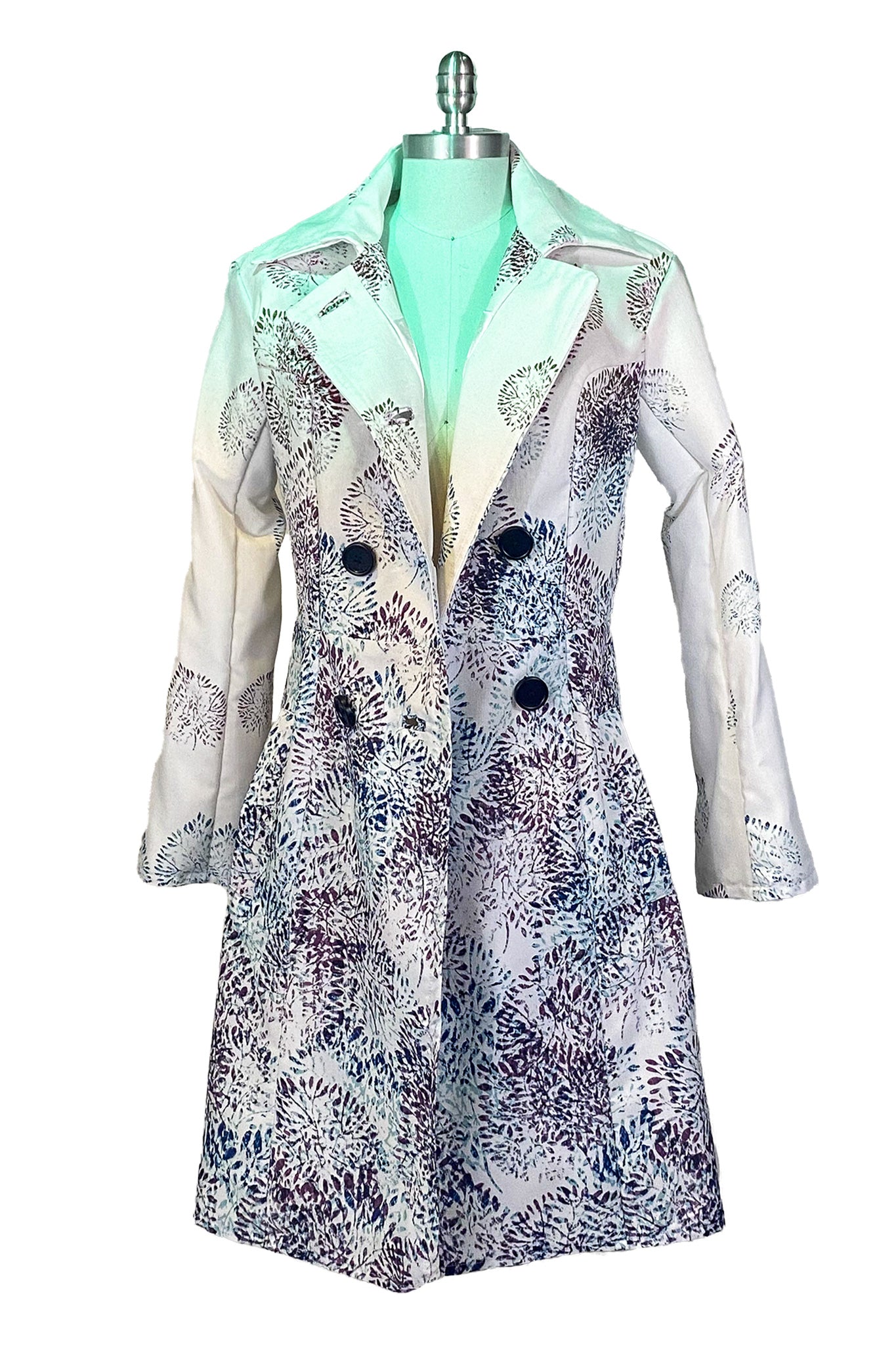 Botanical Breeze Trench Coat