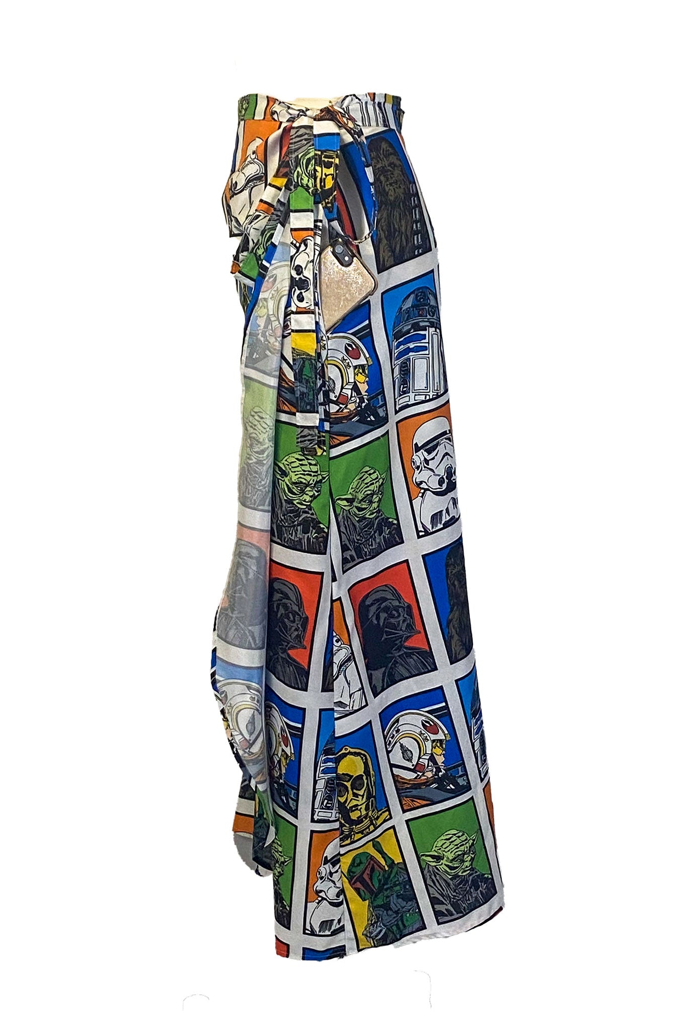 Retro-Inspired Sci-Fi Wrap Skirt