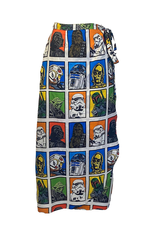 Retro-Inspired Sci-Fi Wrap Skirt